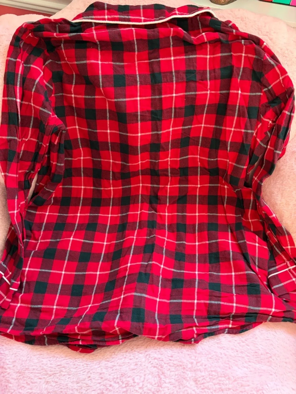 🎄Disney store Minnie Mouse plaid flannel holiday nightgown size XL GUC! - Picture 10 of 10